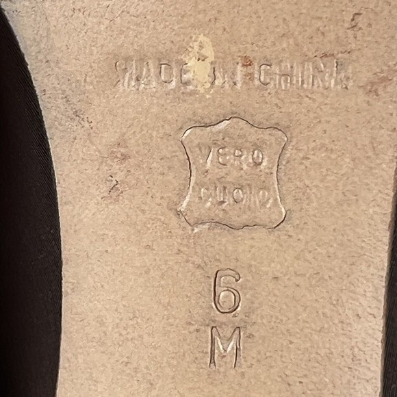 Vintage VAN ELi East Pumps Sz 6M Brown with 3 See-Through Stripes - Picture 10 of 12